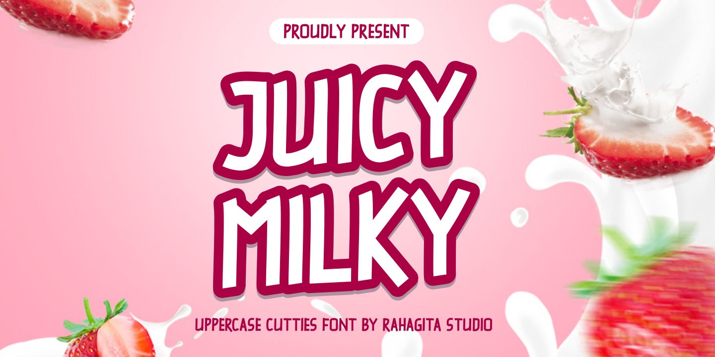 Juicy Milky Regular Font preview